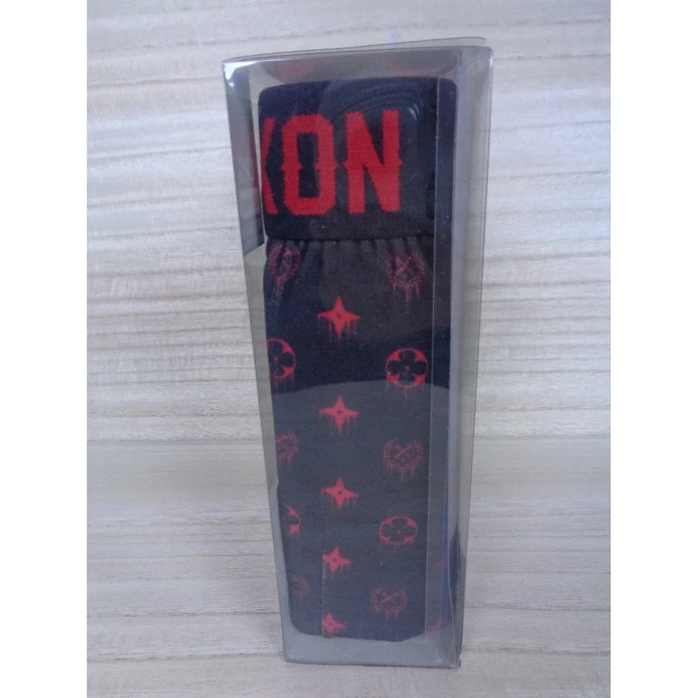 Dixxon‎ Boxer Briefs Premium 2 Pack Mens Size Large Red Solid/Black Pattern